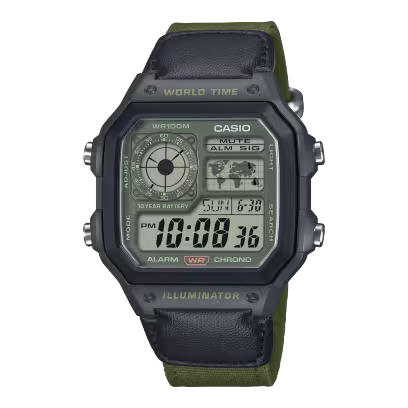 Orologio Casio Uomo in Resina AE-1200WHUB-3AVEF - AE-1200WHUB-3AVEF